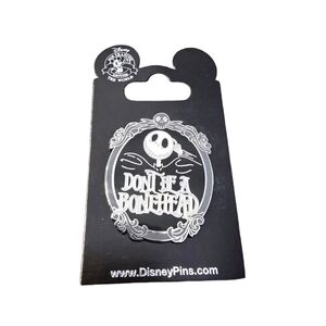 Disney's Jack Skeleton "Don't be a Bonehead" Pin NWT